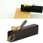 1 pi�ce (noir) mini raboteuse en �b�ne, outil de coupe de bois de charpentier de c�ble de bricolage petite ...