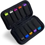 1 pice noir sac de rangement pour cl usb, case de stockage, tui de rangement, organisateur accessoires ...