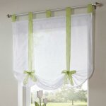 1 pièce romain rideau adorable n?ud assis chambre style en voile brodé fenêtre - vert - 140cmx140cm - ... 1 pièce romain rideau adorable n?ud assis chambre style en voile brodé fenêtre - vert - 140cmx140cm - ...