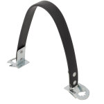 1 pi�ce, sangle de levage lat�rale robuste en m�tal noir pour batterie de voiture