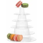 Alovez - 1 pièces support à gâteau tour de macaron à 6 niveaux support à cupcake support à gâteau de ... Alovez - 1 pièces support à gâteau tour de macaron à 6 niveaux support à cupcake support à gâteau de ...