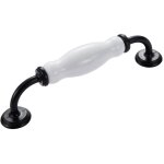 1 poign�e arqu�e, bouton de porte, poign�e de tiroir et bouton de meuble (entraxe 128 mm)