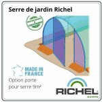1 porte centrale supplementaire pour serre de jardin 3m fabrication francaise