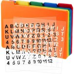 1 set de fiches kit de rail auto - adh�sives en chiffres - autocollants alphabet, la classification de ...