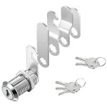 1 set serrure de bo�te aux lettres 4 cl�s, livr� avec 5 plaques de verrouillage diff�rentes, serrure ...