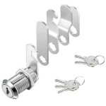 1 set serrure de bo�te aux lettres 4 cl�s, livr� avec 5 plaques de verrouillage diff�rentes, serrure ...