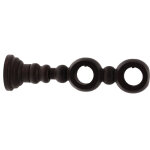 1 support a oeil double - d�cor weng� - 12, 5 / 19, 5cm - diam�tre 28