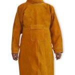 1 tablier de soudage anti - flamme en cuir de vache, manteau long, vtements de protection, combinaison ...