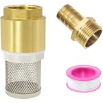 1  vanne non retour pompe, crepine pompe, clapet anti retour 1 pouce, cr�pine aspiration, avec raccord ...
