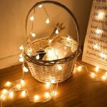 1 x 3m guirlande lumineuse, 20 petites boule Étanche ip66, alimenté batterie eclairage décoration intérieur ... 1 x 3m guirlande lumineuse, 20 petites boule Étanche ip66, alimenté batterie eclairage décoration intérieur ...