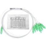 1 x 8 rpartiteur optique plc sm pipe type faible perte d'insertion cbles rseau accessoires