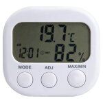 1 x digital lcd thermomètre extérieur intérieur hygromètre humidité horloge - 55? - 70?, lcd à lecture ... 1 x digital lcd thermomètre extérieur intérieur hygromètre humidité horloge - 55? - 70?, lcd à lecture ...