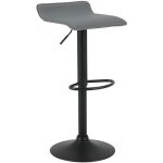 Woltu - 1 x tabouret de bar, rglable en hauteur, rotatif  360 dgres, gris