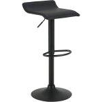 Woltu - 1 x tabouret de bar, rglable en hauteur, rotatif  360 dgres, noir