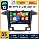 10. 1 pouces carplay autoradio pour ford s - max android 2 + 64gb junsun