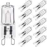 [jamais utilis�] lot de 10 ampoule g9 33w blanc chaud, halog�ne g9 pour four tol�rance de 300�c, g9 ampoules ...