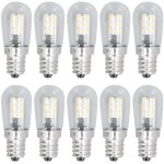 10 ampoules led e12 500lm pour plafonnier murale, verre clair, 220v - bureau chambre