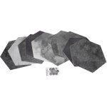 10 autocollants de sol hexagonaux imitation carrelage, antid�rapants et imperm�ables