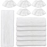 10 bonnettes microfibre pour karcher easyfix sc2 / sc3 / sc4 - lingettes remplacement nettoyeur vapeur, ...