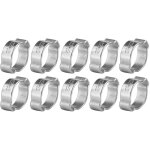 10 colliers de serrage � deux oreilles en fer galvanis� zingu� 5 - 23 mm pour tuyaux d'essence (13 - ...