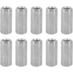 10 crous  tige longue m8, crous hexagonaux  manchon, fixations filetes d'cartement (m830)