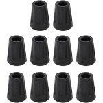 10 embouts pour b�tons de randonn�e - protections universelles pour b�tons - manchons en caoutchouc pour ...