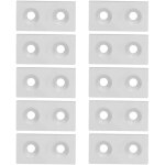 10 embouts de profil� en aluminium, plaques de recouvrement en alliage m�tallique pour pi�ces mobiles ...