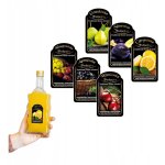 10 �tiquettes mini premium pour bouteilles d'alcool - motifs vari�s