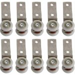 10 pack 1, 9 cm coude de conduit en m�tal roulement bloc de poulie , xu, avec deux plastique de roue ...