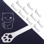 10 pack, claw picnic table cloth holder clip indoor, heavy duty stainless steel cover clamp for party ...