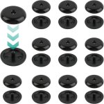 10 paires boutons de blocage, noir bouton d'arr�t de ceinture de s�curit�, universelle boutons de ceinture ...