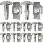 10 paires cache sous moteur, clips de fixation en alliage d'aluminium pour attaches de sous - plateau ...