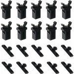 10 paires serrure de loquet de poubelle � couvercle tactile en plastique rechange compatible avec brabantia ...