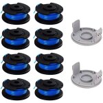 10 paquets bobine de rechange pour coupe - bordure pouce pour ryobi , compatible avec ryobi one + ac14rl3a, ...