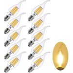 10 paquets e14 6w dimmable blanc chaud 2700k ampoules � filament led(�quivalent � une ampoule halog�ne ...