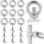 10 pcs ecrous � ?il de taille m8 tige filet�e m820mm �crou � anneau de levage boulon � ?il pour raccord ...