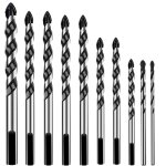 10 pcs foret, foret de ma�onnerie en carbure de tungst�ne set pour m�tal acier, tuile de c�ramique porcelaine, ...