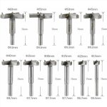 10 pcs meche bois 15 - 60mm fraise bois carbure foret bois meche a faconner meche a fraiser bois fraise ...