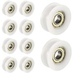 10 pcs ou nylon en plastique intgr 608 roulements billes de gorge 6 30 10mm poulie de guidage