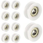 10 pcs ou nylon en plastique int�gr� 608 roulements billes de gorge 6 30 10mm poulie de guidage