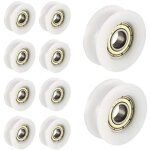 10 pcs ou nylon en plastique int�gr� 608 roulements billes de gorge 6 30 10mm poulie de guidage