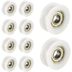 10 pcs ou nylon en plastique int�gr� 608 roulements billes de gorge 6 30 10mm poulie de guidage