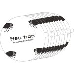 10 pcs pi�ge � puces autocollants pi�ges � mouches collants ronds d�me pi�ge � puces recharge pour maison ...