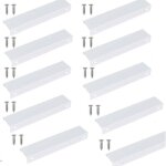 10 pcs poigne cuisine invisible 150mm, poigne meuble cuisine invisible, poigne blanche pour meuble ...