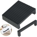 10 pcs poignes meuble acier inoxydable noir 128mm, poigne cuisine inox, bouton tiroir modern pour cuisine ...