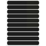 10 pcs stickers autocollants noirs r�fl�chissants casque moto, bande r�tro - r�fl�chissante repositionnables ...