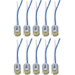 10 pi�ces 1156 douilles d'ampoule support de clignotant led avec harnais 3, 5 pouces dc 12v flexible