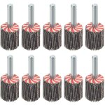 10 pi�ces 20�25mm roues � lamelles mont�es avec tige 6mm roues � lamelles 80 grit flap wheels set