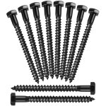 10 pièces en acier tête hexagonale tire - fonds noir tire - fond vis tire - fond vis À bois À tête hexagonale ... 10 pièces en acier tête hexagonale tire - fonds noir tire - fond vis tire - fond vis À bois À tête hexagonale ...