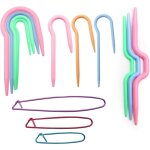 10 pi�ces aiguilles � torsades tricot c�ble stitch aiguille set, 3 porte aiguilles � tricoter, aiguilles ...